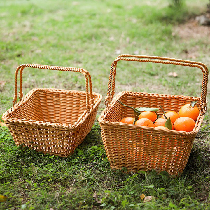 Unisex Handcrafted Basket with Sturdy Handles Kalsten