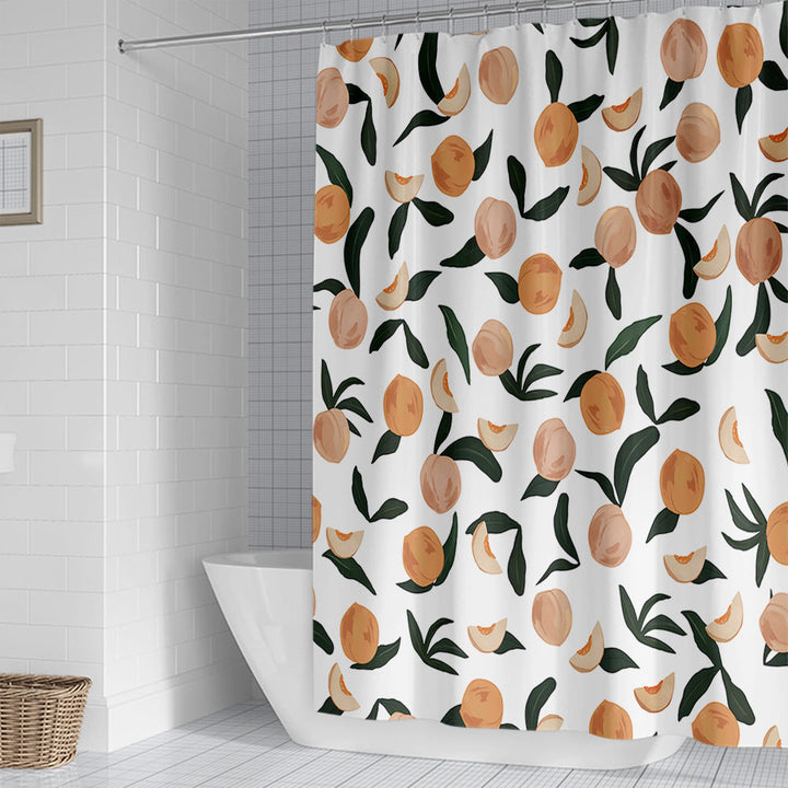 Colorful Citrus Print Shower Curtain Kalsten