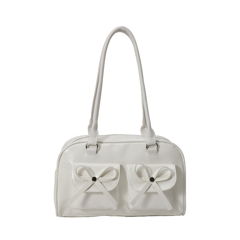 Stylish Multifunctional Handbag with Bow Detail Acalora