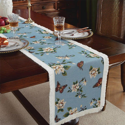 Elegant Floral Decorative Table Runner