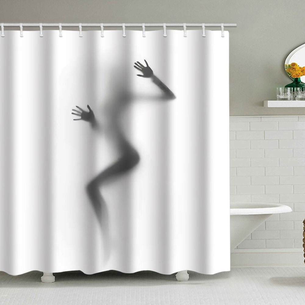 Artistic Silhouette Shower Curtain Kalsten