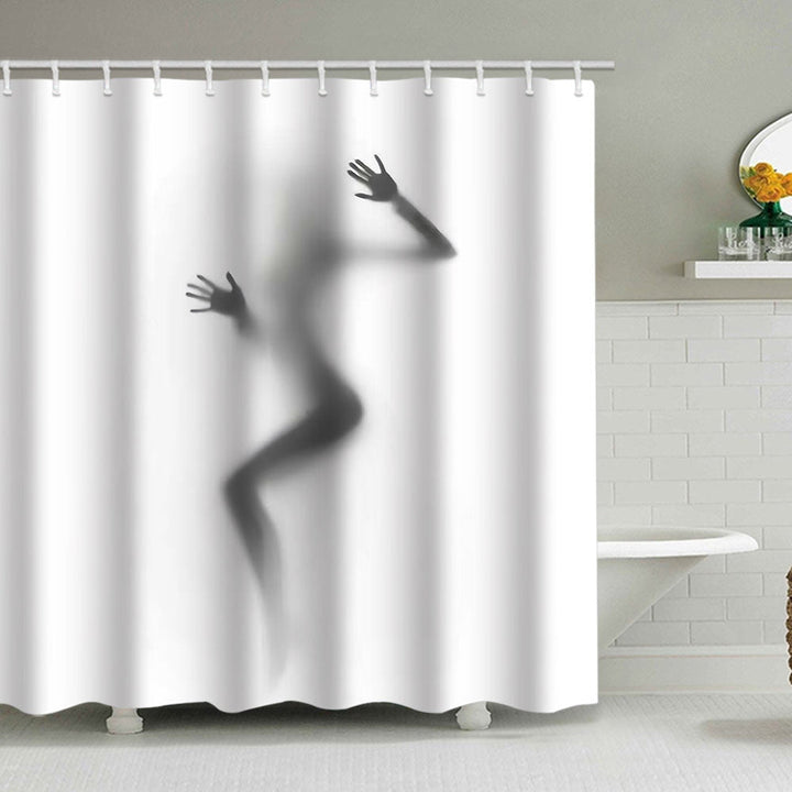 Artistic Silhouette Shower Curtain Kalsten