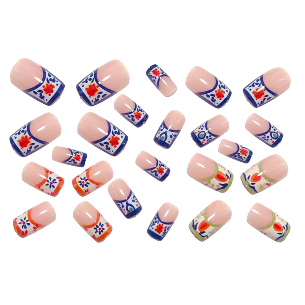 Artificial Nails in Elegant Floral Designs Kalsten