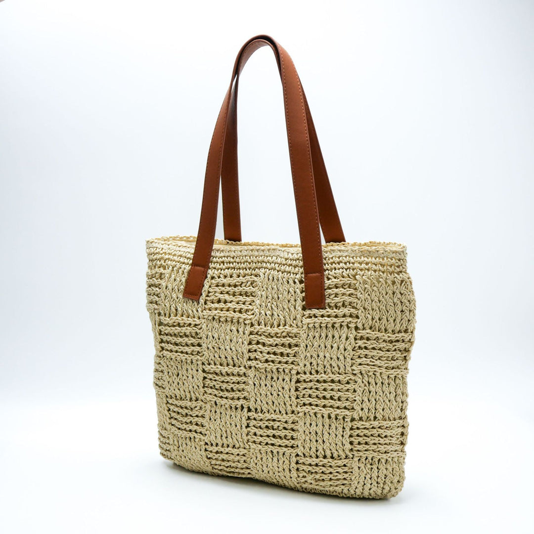 Patterned Macrame Tote Bag Kalsten