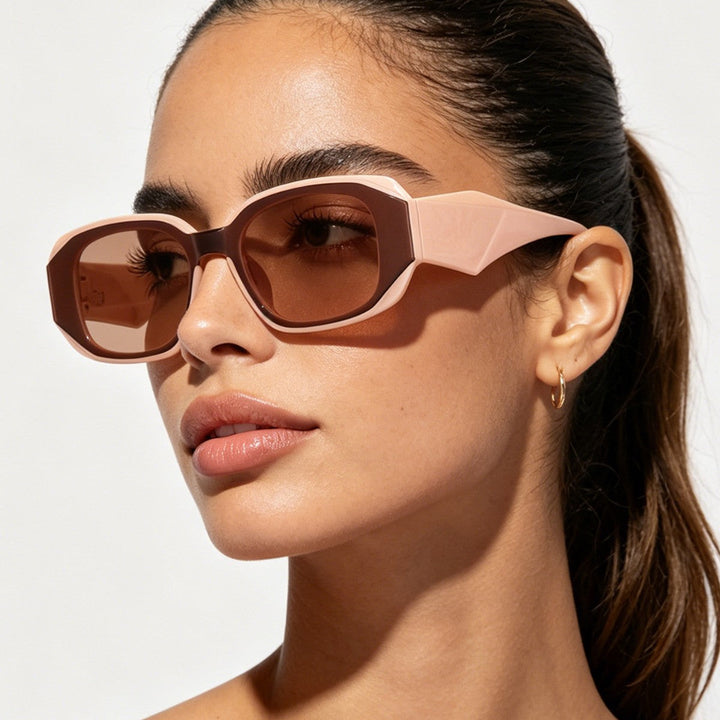 Ladies fashionable sunglasses in angular design with UV protection Kalsten
