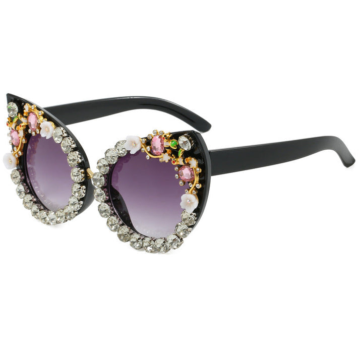 Women's Heart-shaped Sunglasses with Sparkling Accents Kalsten