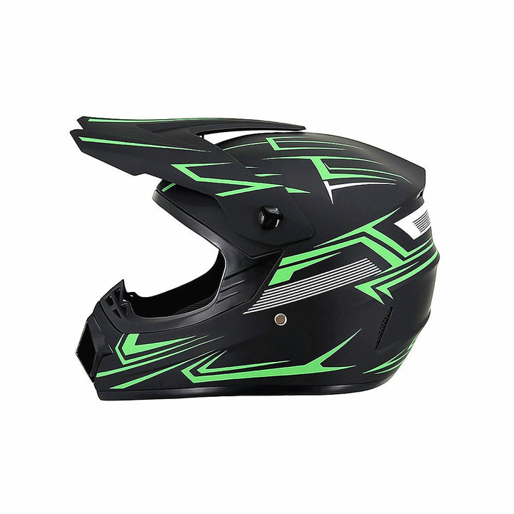 full-face motocross helmet with extended visor and reinforced chin guard Kalsten