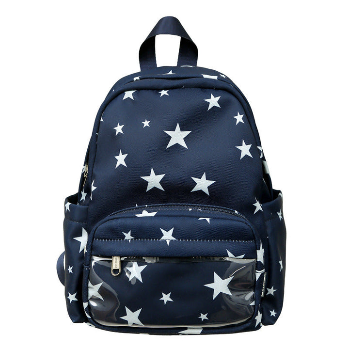 Star-Print Multi-Pocket Backpack Kalsten