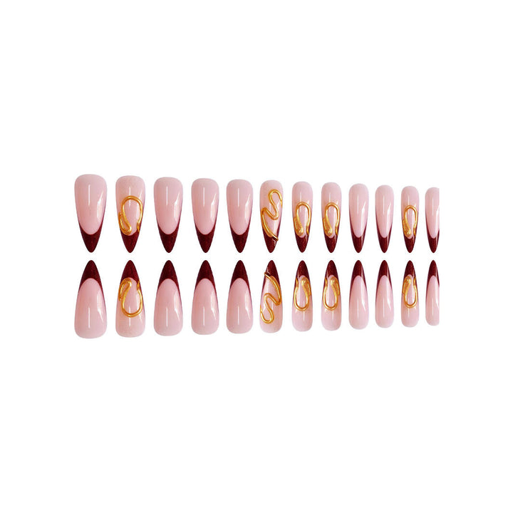 Artistic Stiletto Press-On Nail Design Kalsten