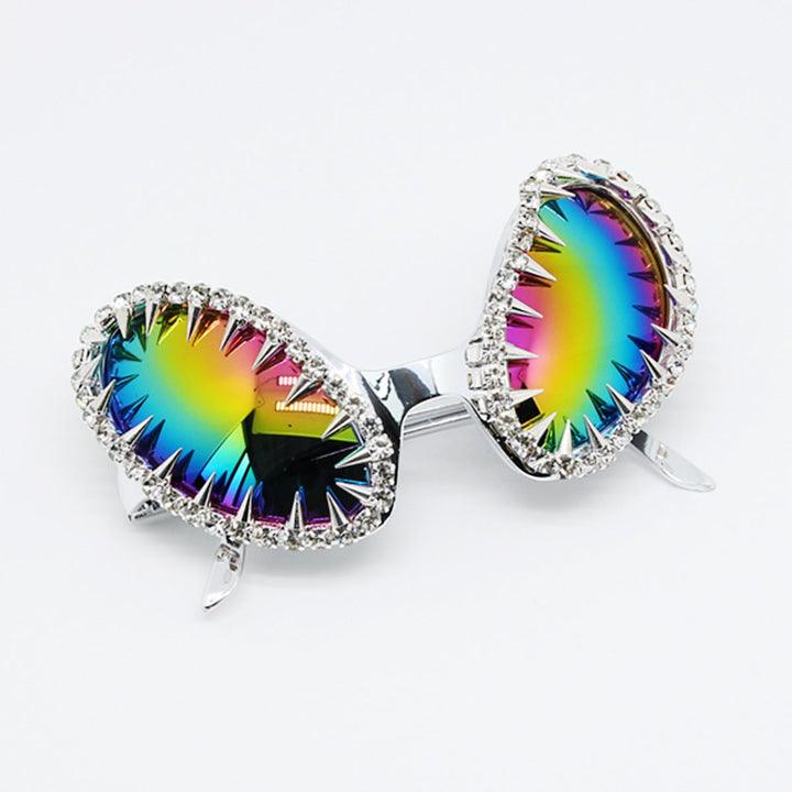 Women's striking sunglasses with luxurious crystal embellishments and尖 design elements Kalsten
