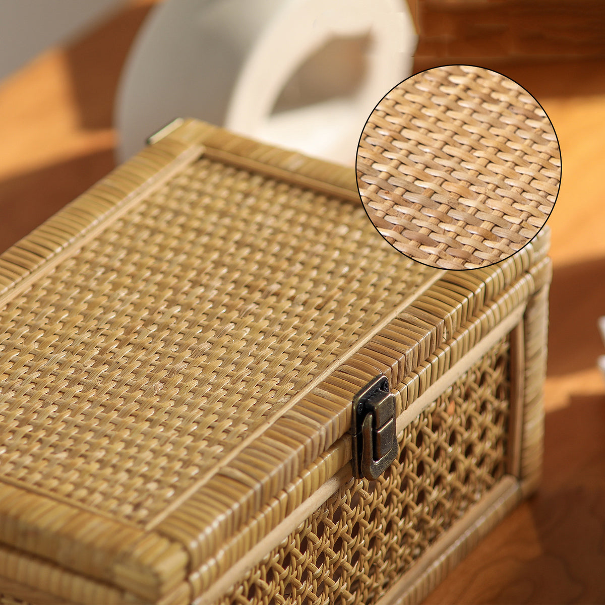 Handcrafted Decorative Woven Storage Box Acalora