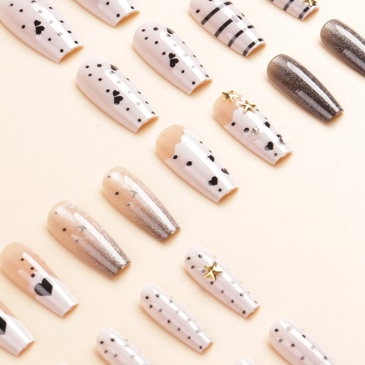 Rhinestone-Embellished Press-On Nail Set Kalsten