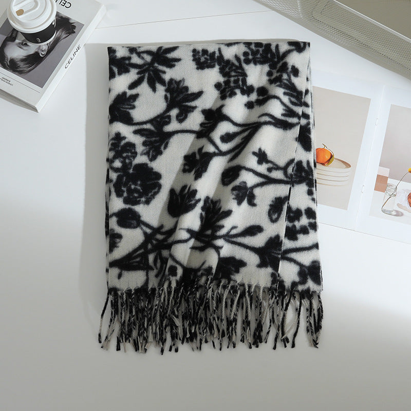 Women's Floral Patterned Scarf Kalsten