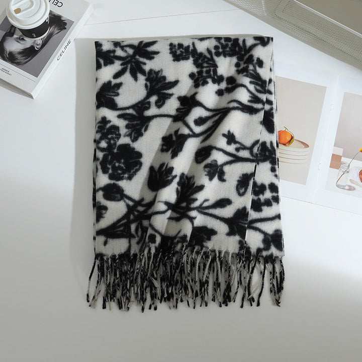 Women's Floral Patterned Scarf Kalsten