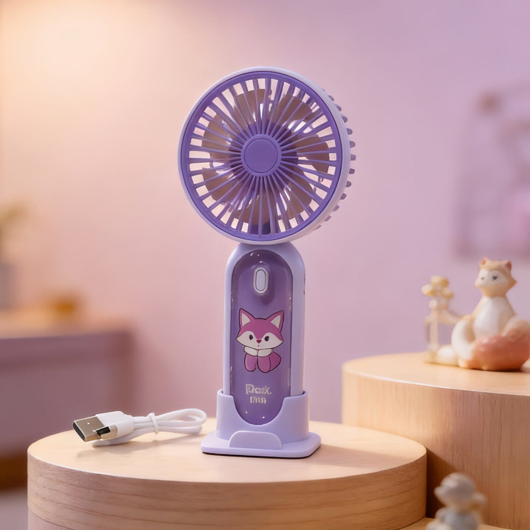Women's portable hand fan with cute rabbit design Kalsten