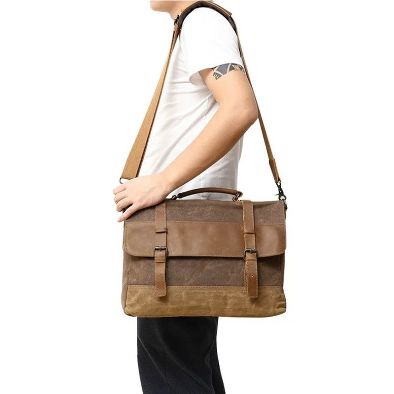 Robust briefcase with vintage design Kalsten