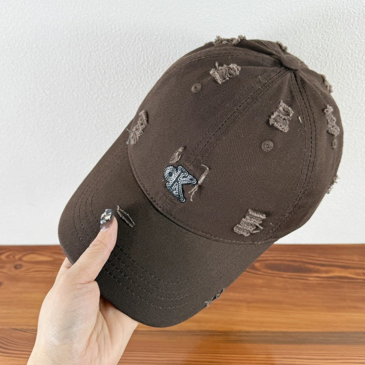Men's Distressed Adjustable Baseball Cap Kalsten