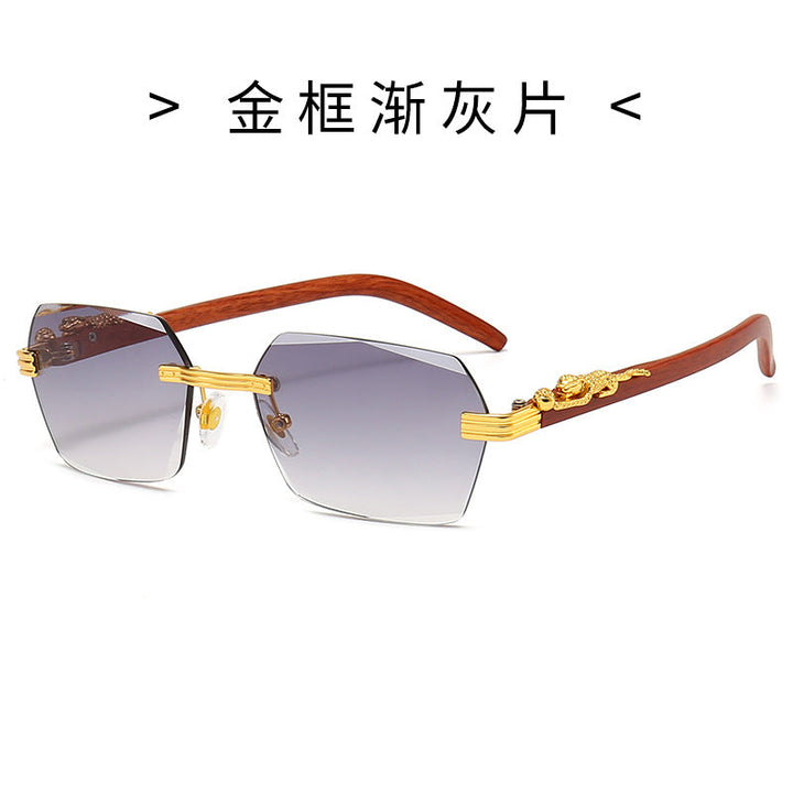 Ladies Designer Sunglasses with Artistic Wooden Frame and Elegant Glass Elements Kalsten