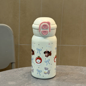 Ladies Insulated Drinking Bottle with Secure Click Closure and Charming Animal Design Kalsten