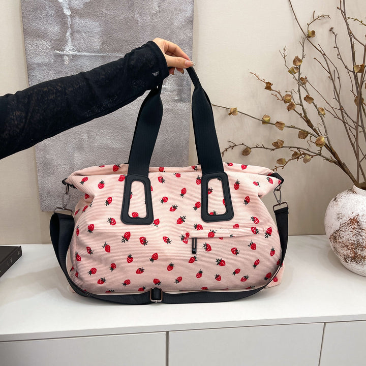 Tote bag with fruity design and multifunctional compartments Kalsten