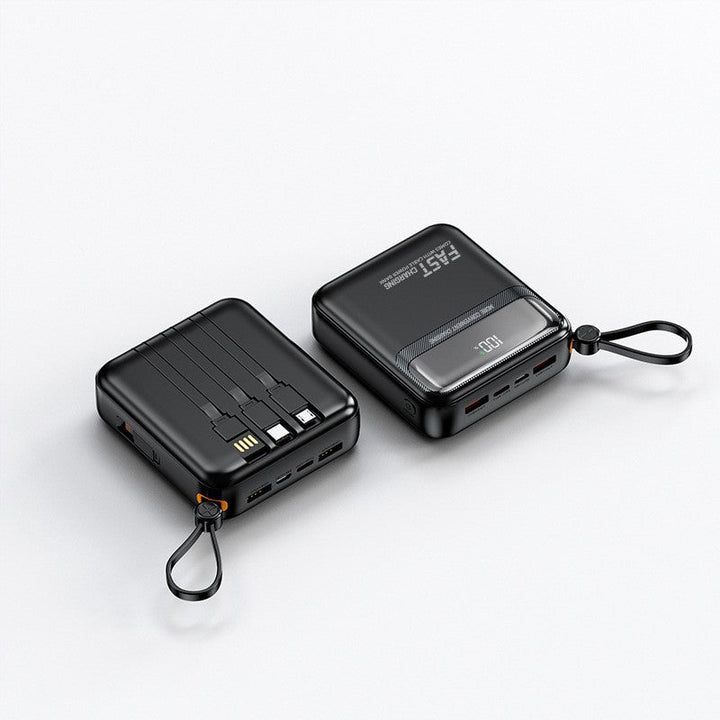 Portable power bank with integrated cables and multifunctional charging port Kalsten