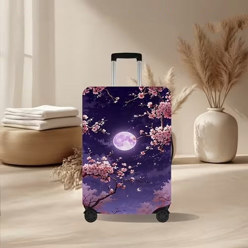 Unisex nan elastic suitcase cover with volcanic lava marble design, stretch protective cover for trolley Kalsten