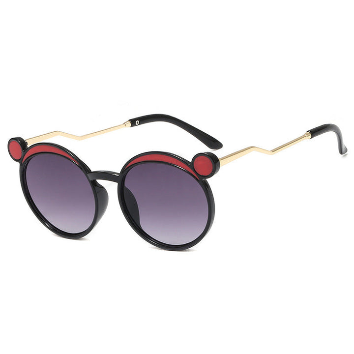 Women Fashion-Round Sunglasses with Innovative Frame and Colored Lenses Kalsten