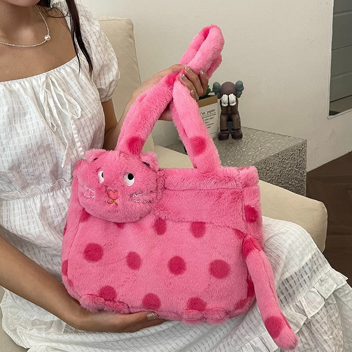 Plush shoulder bag with animal motif Kalsten
