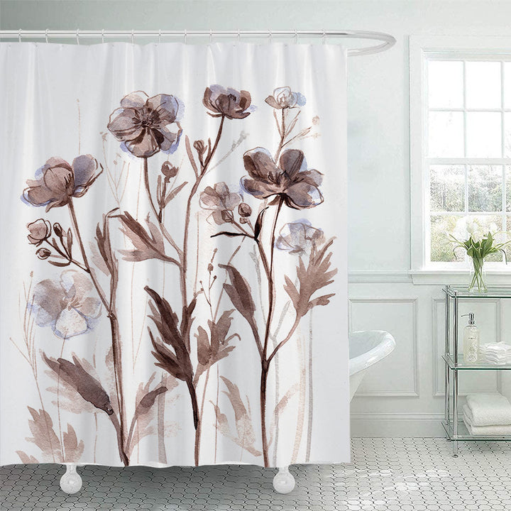 Floral Patterned Shower Curtain Kalsten