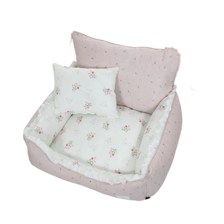 Floral Patterned Dog Bed