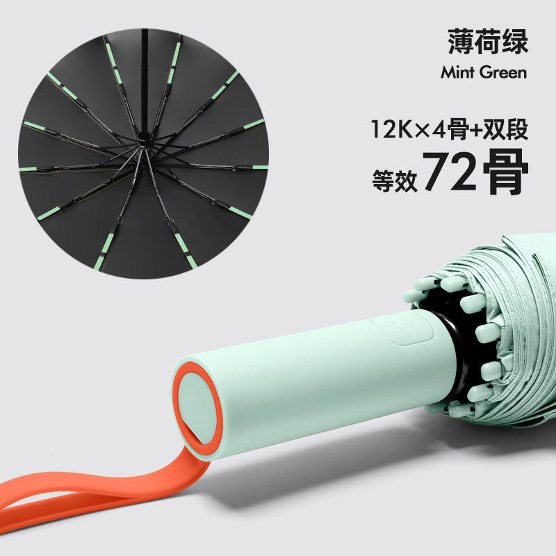 Women’s Automatic Folding Umbrella with Durable Material and Ergonomic Handle Kalsten