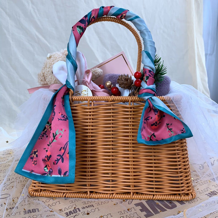 Women Diamond-shaped Handheld Basket Kalsten