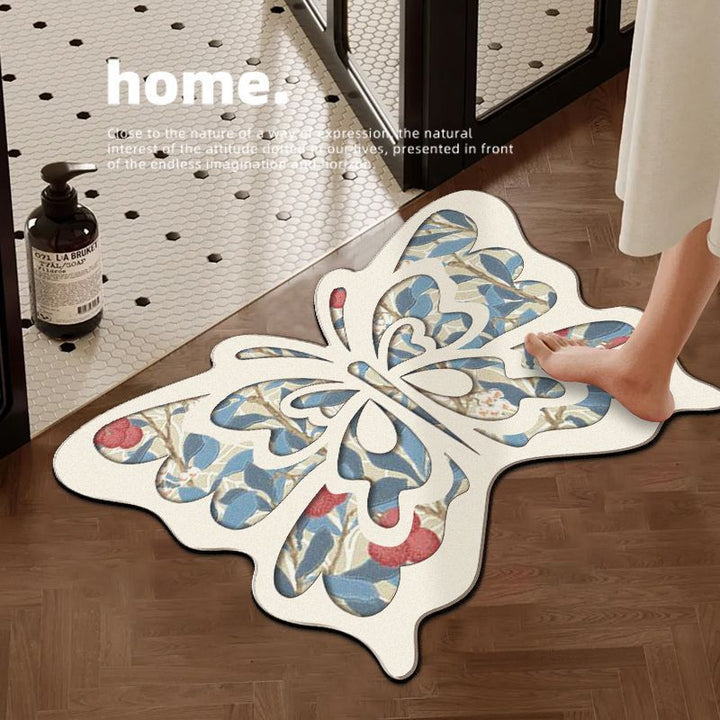 Decorative Butterfly-Shaped Bath Mat Kalsten