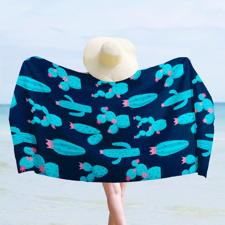 Luxury beach towel with dynamic wave design Kalsten
