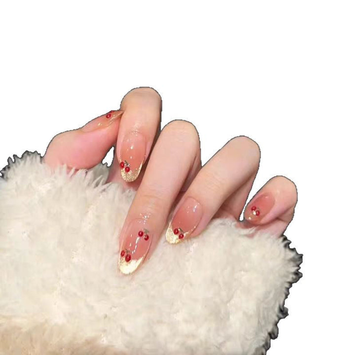 Artificial nails with sparkling rhinestones and 3D applications Kalsten