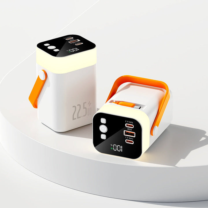 Practical powerbank with carrying handle and multiple connections Kalsten