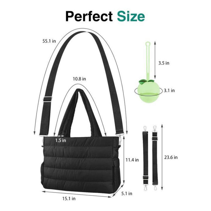 Fashionable Tote Bag with Spacious Compartments and Insulating Interior Kalsten