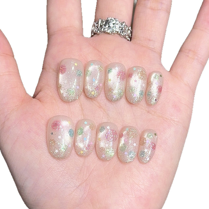 Artificial nails with glamorous accents Kalsten