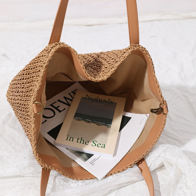 Large Braided Tote Bag with Adjustable Straps Kalsten