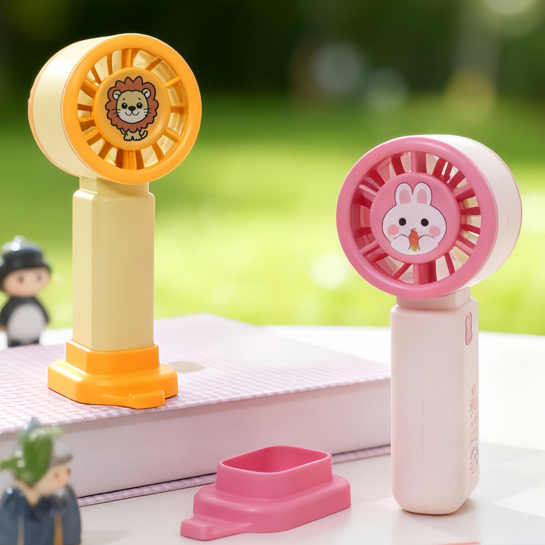Ladies portable mini hand fan in cute bunny design Kalsten