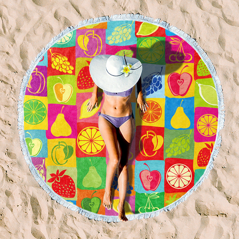 Rundstrand towel with unique sunset design Kalsten