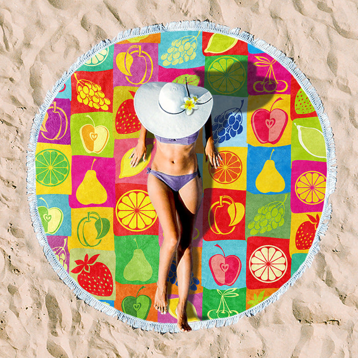 Rundstrand towel with unique sunset design Kalsten