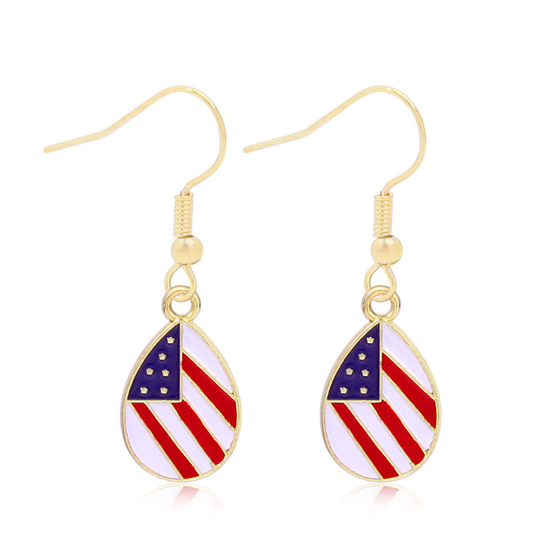 Women's long multi-layer star drop earrings with crystal embellishments and rhodium-plated alloy Kalsten