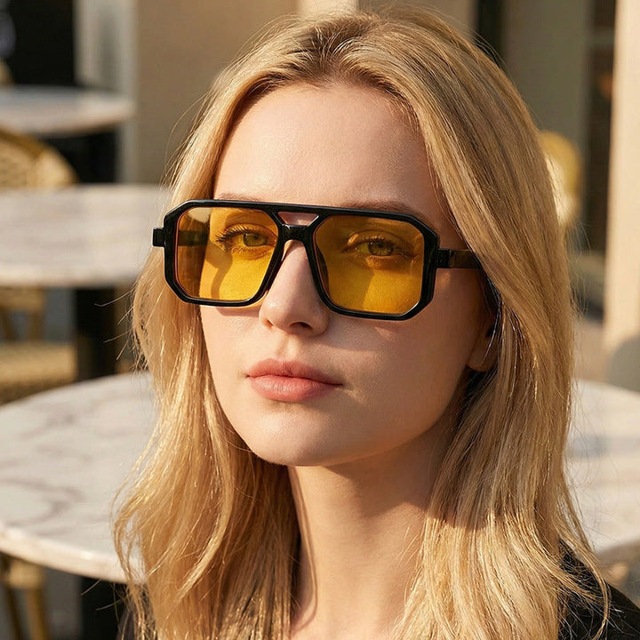 Women’s Geometric Sunglasses with Stylish Pattern Kalsten