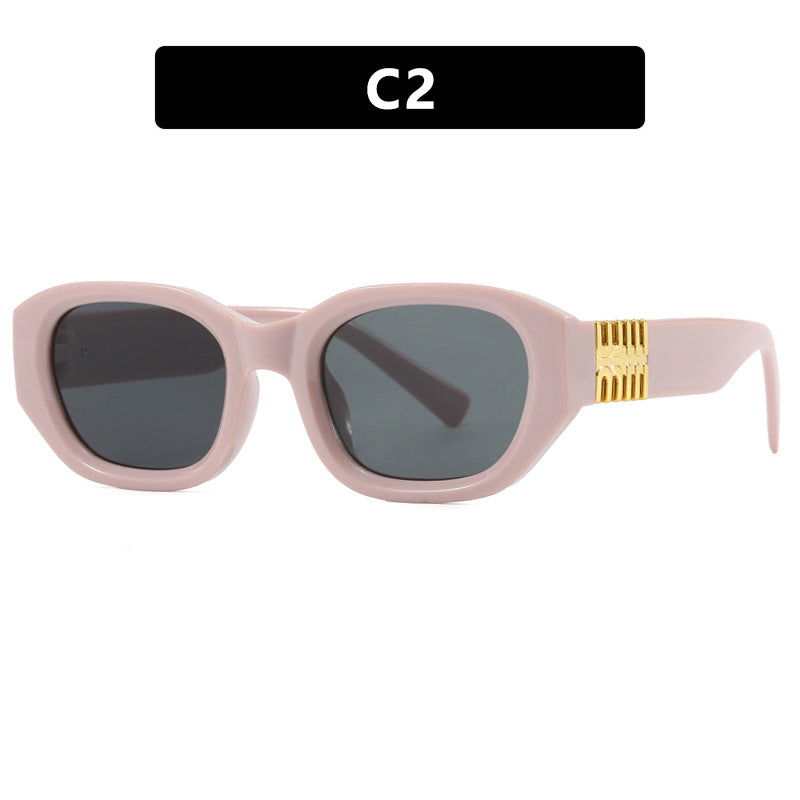 Women's fashionable sunglasses with unique, geometric design and elegant accents Kalsten