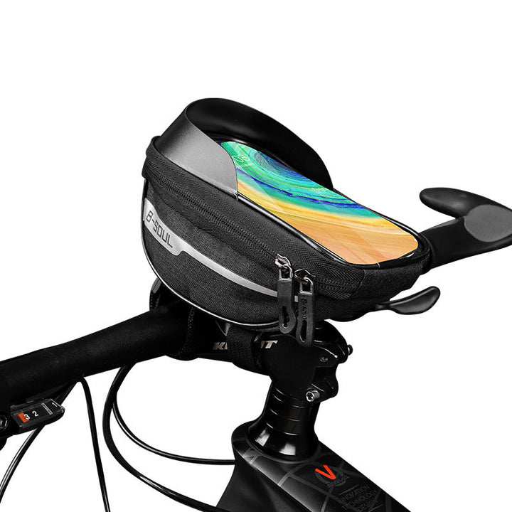 touchscreen handlebar phone bag with waterproof shell and reflective strip Kalsten