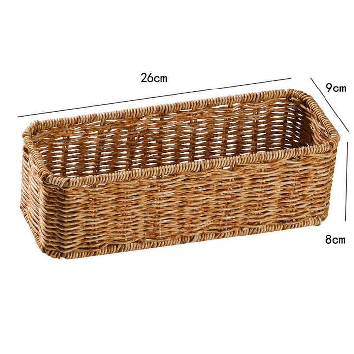 Unisex Rectangular Storage Basket made of hand-woven material Kalsten