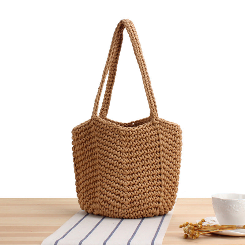 Braided Beach Bag in Modern Style Kalsten