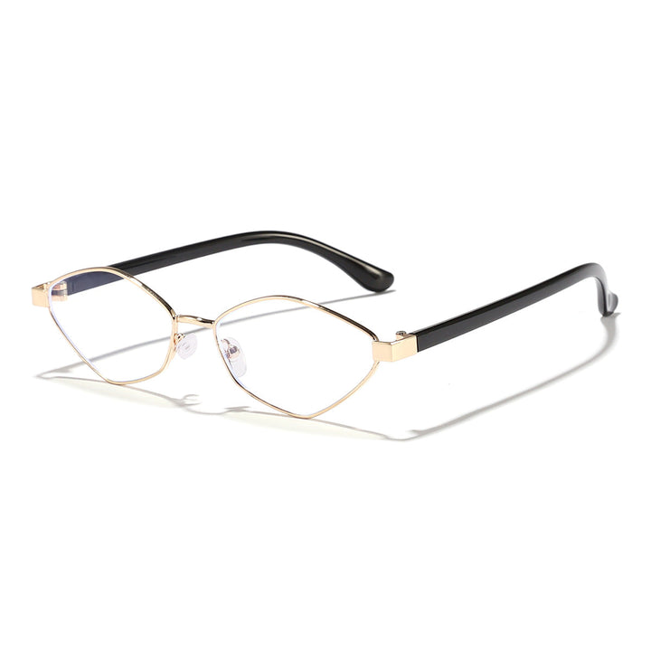 Women's Cat Eye Sunglasses with Brown Lenses and Elegant Metal Frame Kalsten