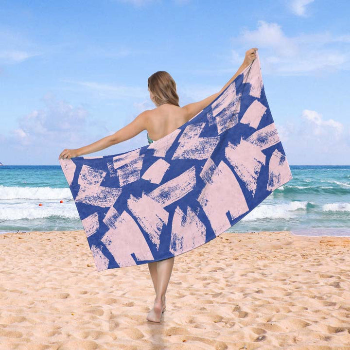 Beach blanket in exclusive mosaic design Kalsten